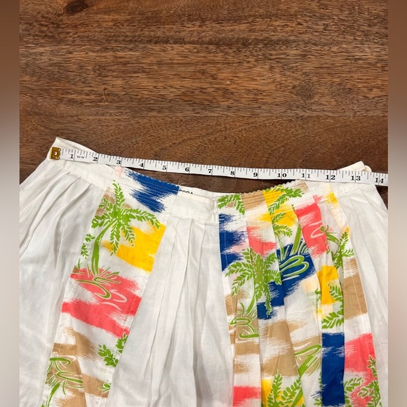 White Floral Generra Skirt Size 2 - Picture 3 of 6
